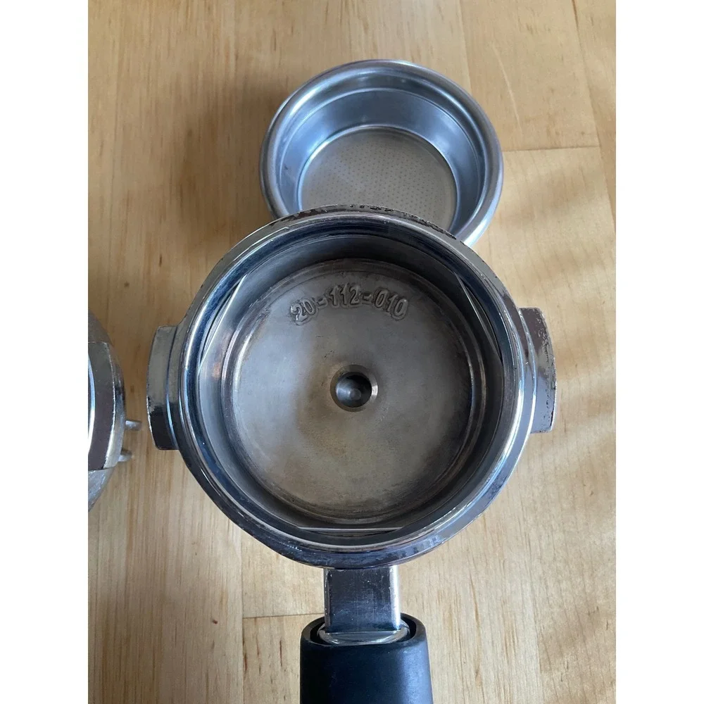 Rancilio Espresso Portafilter Set 20-112-010 with Filter Baskets Lot of 3